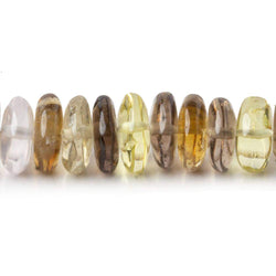 7-8mm Multi-Gemstone Plain Rondelle Beads 16 inch 141 pieces (ONLINE ORDER ONLY)