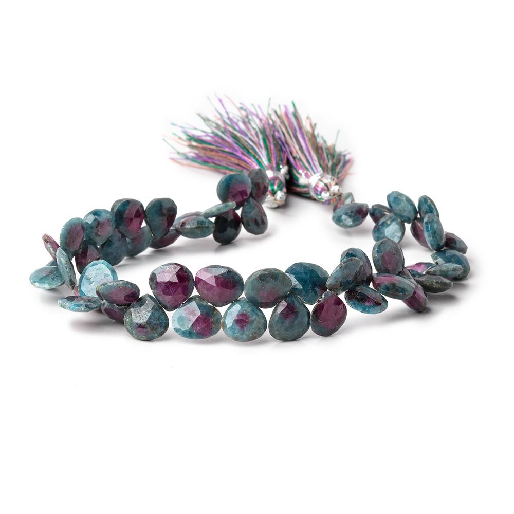 7-8mm Ruby in Kyanite Faceted Heart Beads 8 inch 52 pieces (ONLINE ORDER ONLY)