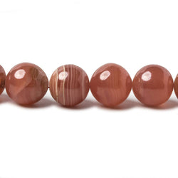 7-9mm Rhodochrosite Plain Round Beads 16 inch 47 pieces AA Grade (ONLINE ORDER ONLY)
