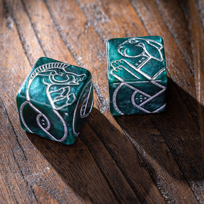 9 Celtic Animals Knot Dice - Boar & Hare (ONLINE ORDER ONLY)