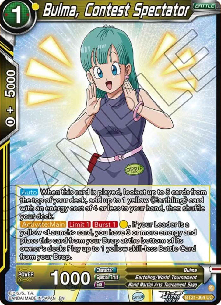 Bulma, Contest Spectator (BT31-064) [Impact Beyond Dimensions]