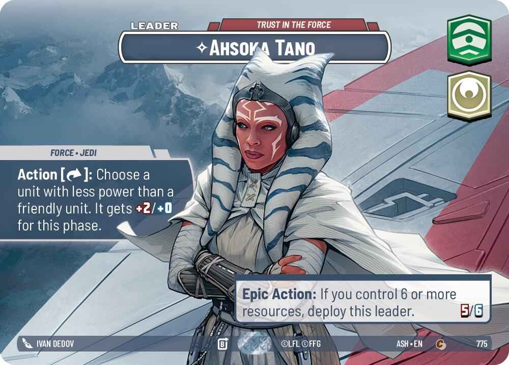 Ahsoka Tano - Trust in the Force (775) (Showcase) (775) [Ashes of the Empire]