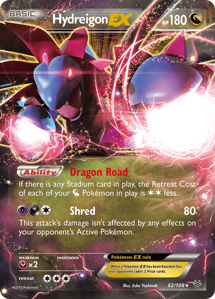 Hydreigon EX (62/108) [XY: Roaring Skies] (Online Only)