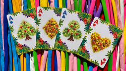 Gilded Bicycle Balloon Jungle Playing Cards (ONLINE ORDER ONLY)
