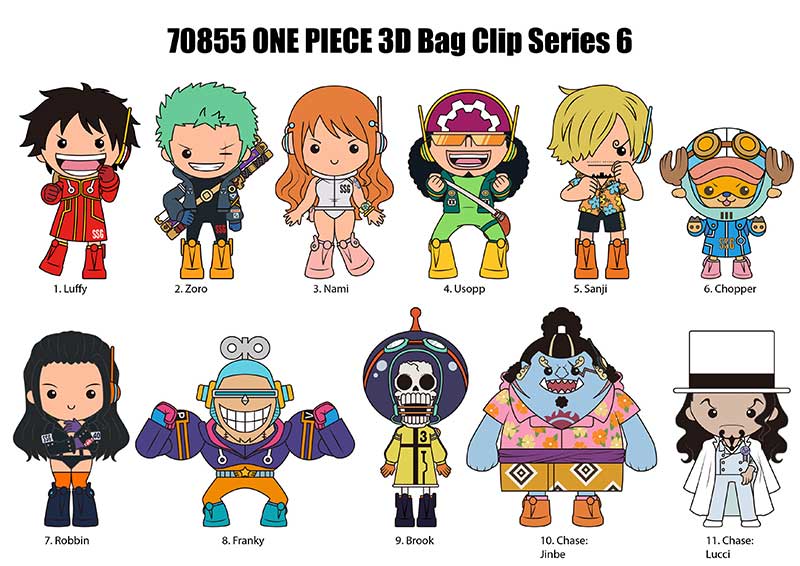 One Piece 3D Foam Bag Clip, Series 6 Blind Bag (ONLINE ORDER ONLY)