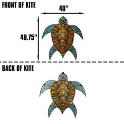 SeaLife Nylon 40 inch wide Turtle Kite (ONLINE ORDER ONLY)