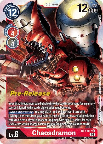 Chaosdramon [BT7-017] [Next Adventure Pre-Release Cards] (ONLINE ORDER ONLY)