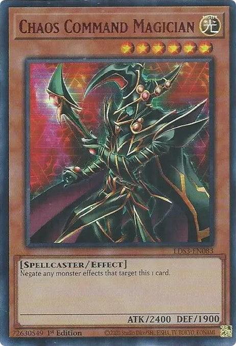 Chaos Command Magician (Red) [LDS3-EN083] Ultra Rare (ONLINE ORDER ONLY)