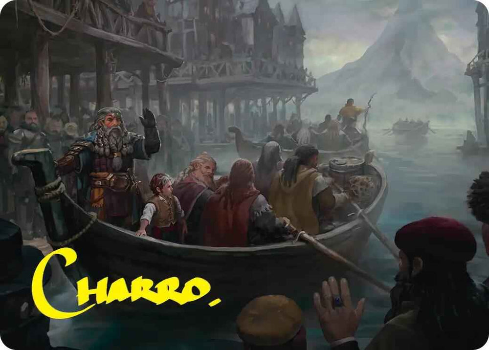 Uneasy Partings Art Card (Gold-Stamped Signature) [The Hobbit Art Series]