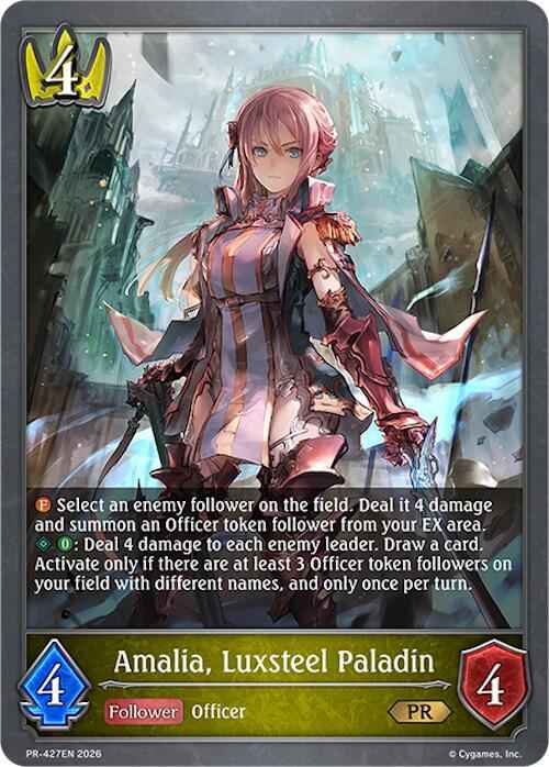 Amalia, Luxsteel Paladin (PR-427EN) (PR-427EN) [Promotional Cards]