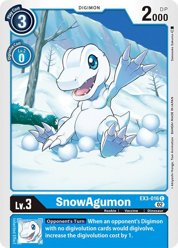 SnowAgumon [EX3-016] [Draconic Roar] (ONLINE ORDER ONLY)