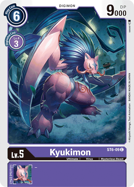 Kyukimon [ST6-09] [Starter Deck: Venomous Violet] (ONLINE ORDER ONLY)