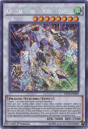 Crystal Wing Synchro Dragon [SHVI-EN049] Secret Rare (ONLINE ORDER ONLY)