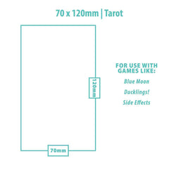 Tarot Sized Lite Board Game Sleeves (100ct) for 70mm x 120mm Cards