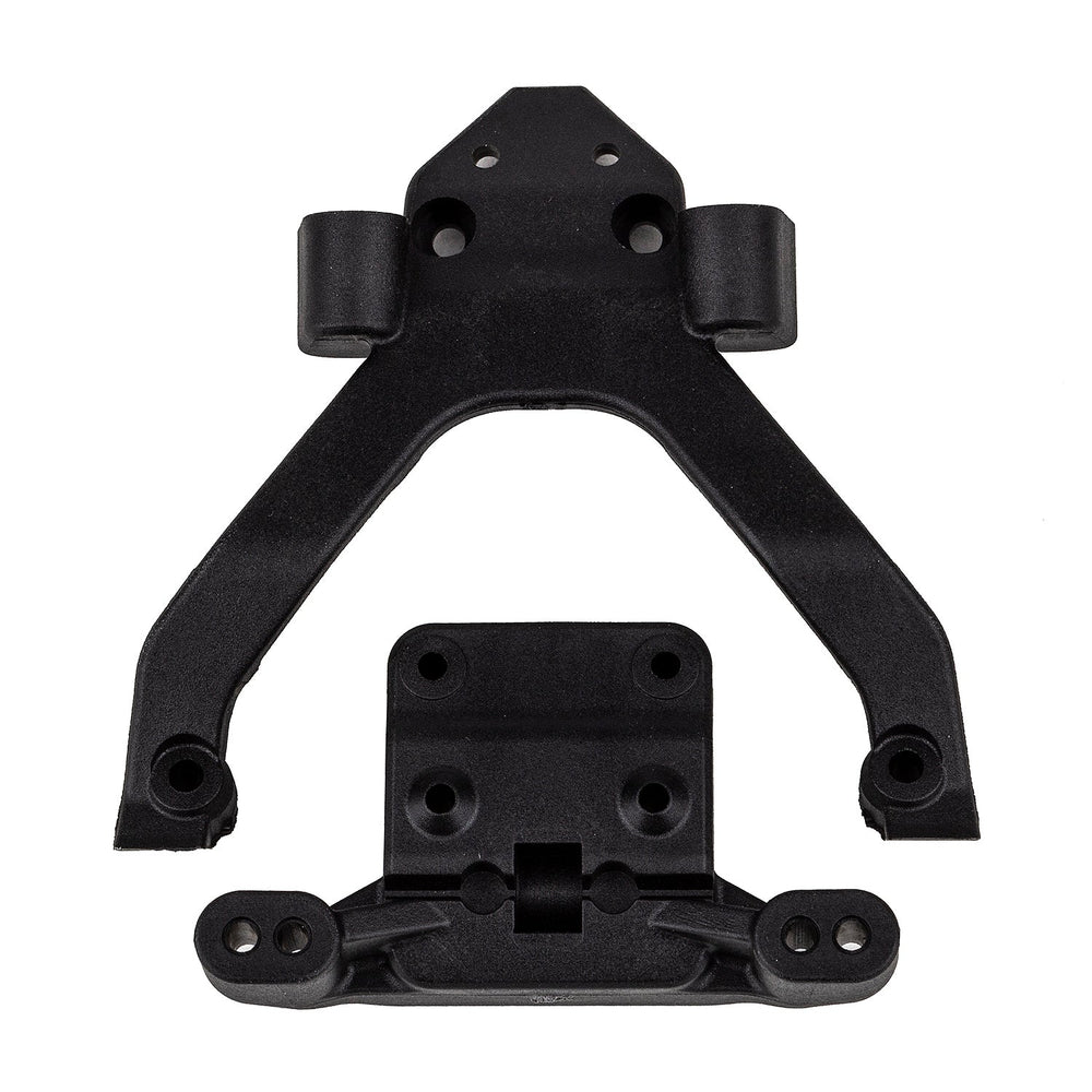 Team Associated RC10B6.4 Front Top Plate and Ballstud Mount Angled Replacement