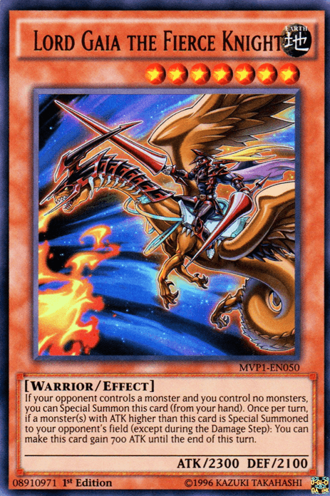 Lord Gaia the Fierce Knight [MVP1-EN050] Ultra Rare (ONLINE ORDER ONLY)