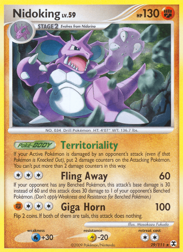 Nidoking (29/111) [Platinum: Rising Rivals] (Online Only)