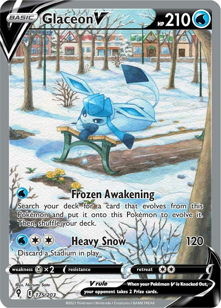 Glaceon V (175/203) [Sword & Shield: Evolving Skies] (Online Only)