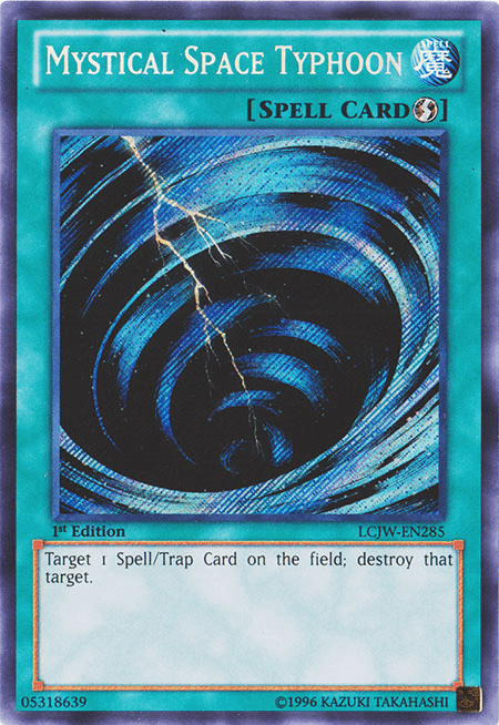 Mystical Space Typhoon [LCJW-EN285] Secret Rare (ONLINE ORDER ONLY)