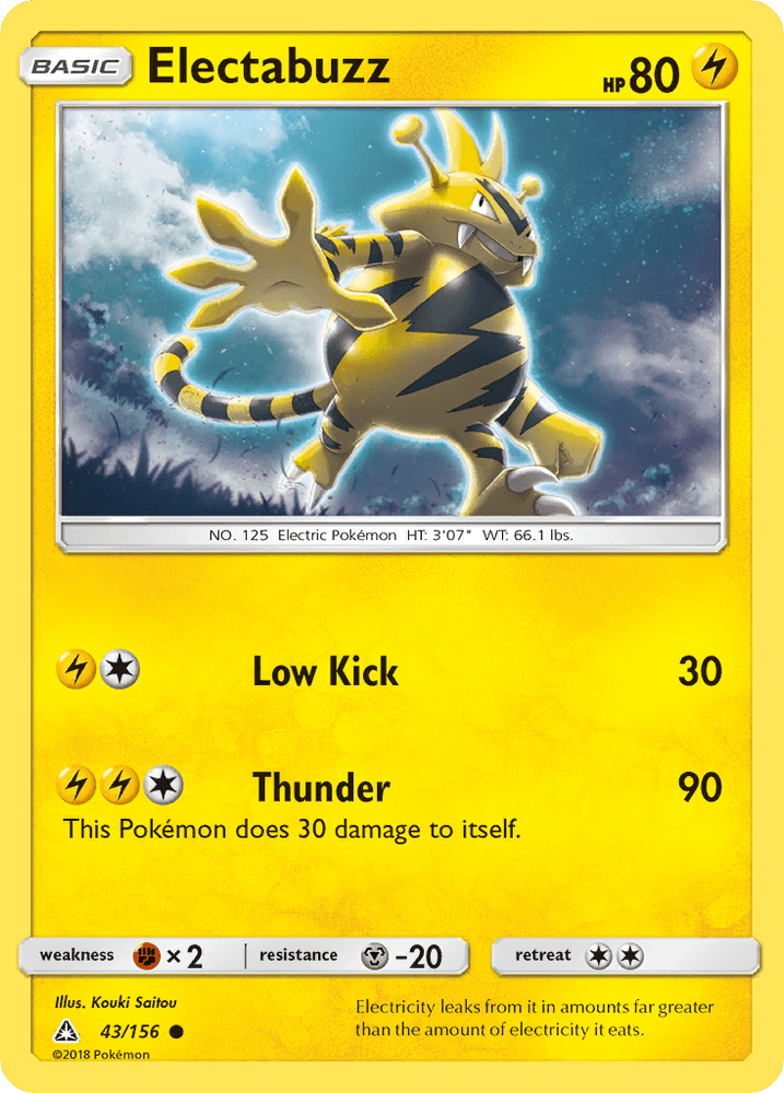 Electabuzz (43/156) [Sun & Moon: Ultra Prism] (Online Only)