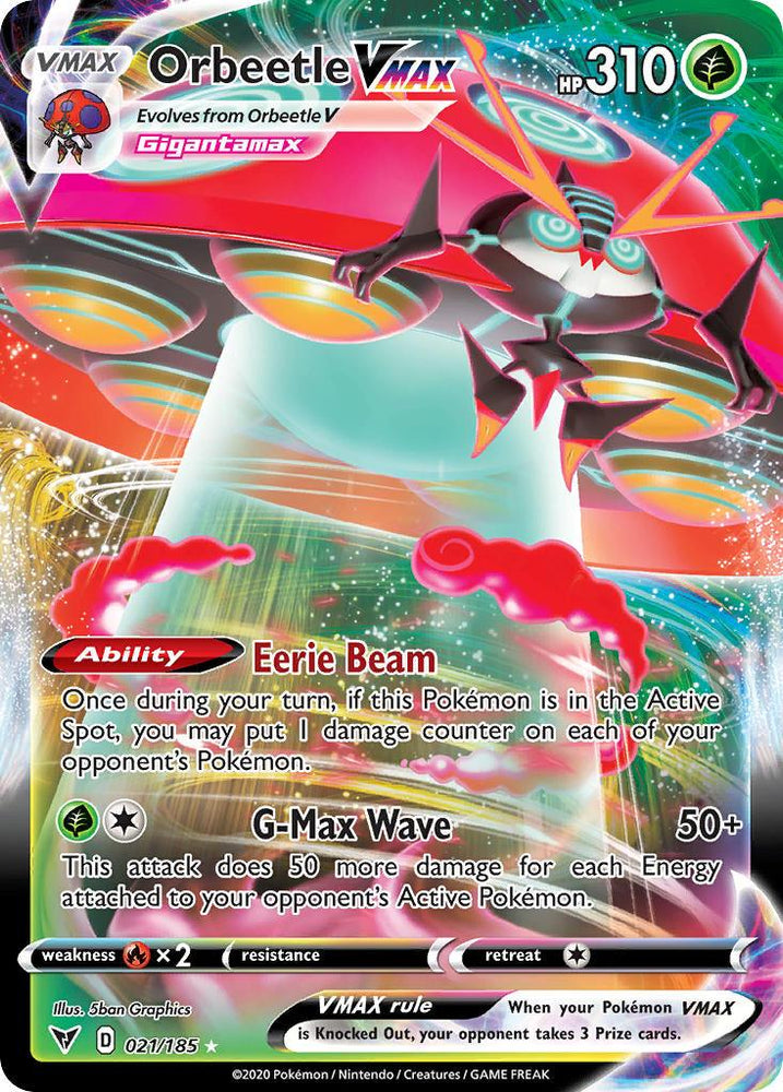 Orbeetle VMAX (021/185) [Sword & Shield: Vivid Voltage] (Online Only)