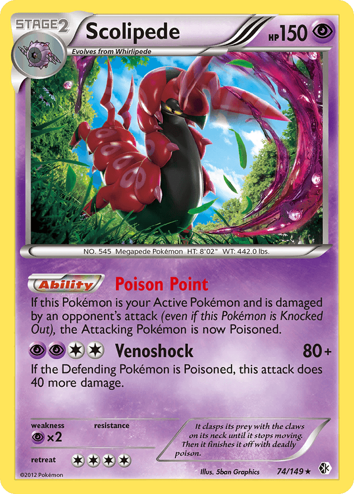 Scolipede (74/149) [Black & White: Boundaries Crossed] (Online Only)