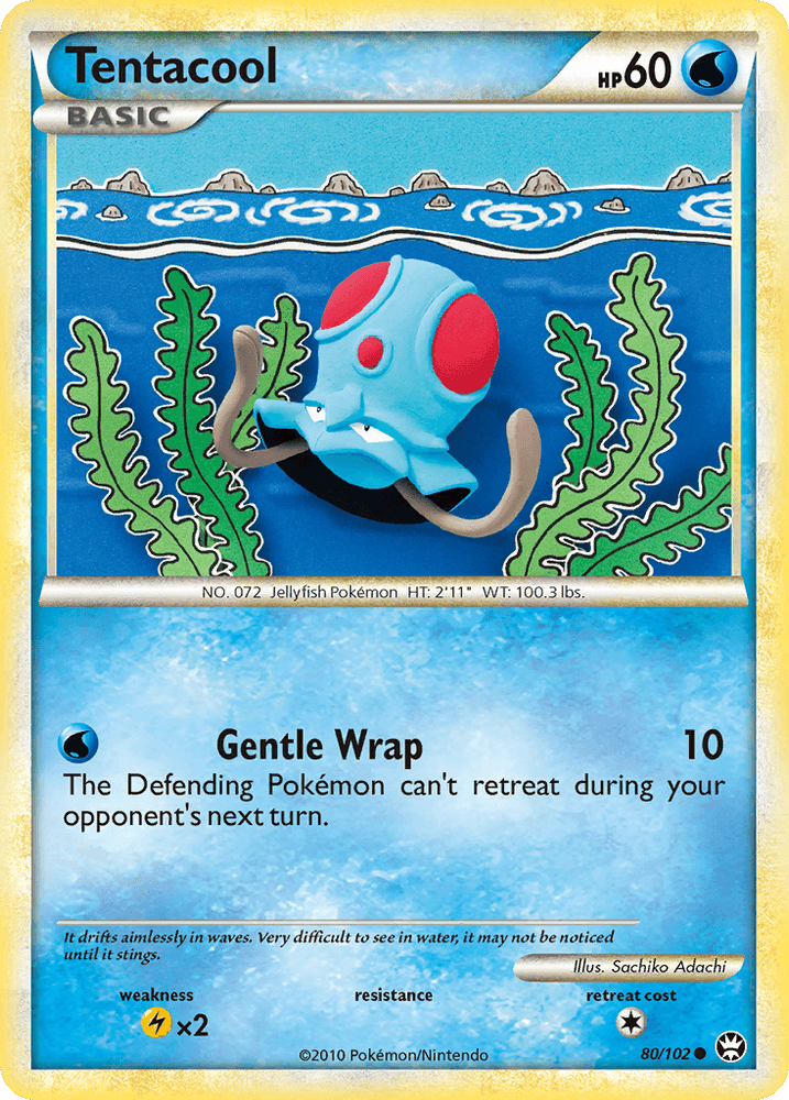 Tentacool (80/102) [HeartGold & SoulSilver: Triumphant] (Online Only)