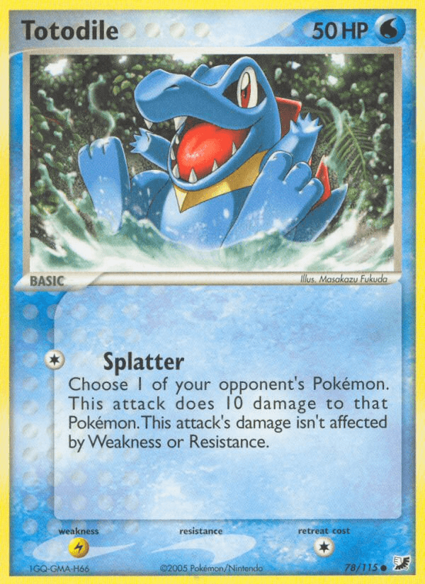Totodile (78/115) [EX: Unseen Forces] (Online Only)