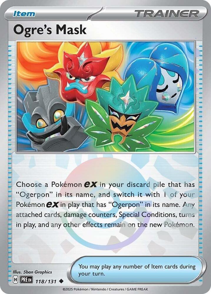 Ogre's Mask (118/131) (Poke Ball Pattern) [Scarlet & Violet: Prismatic Evolutions] (Online Only)