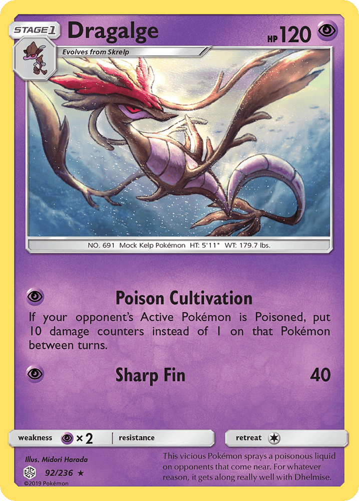 Dragalge (92/236) [Sun & Moon: Cosmic Eclipse] (Online Only)