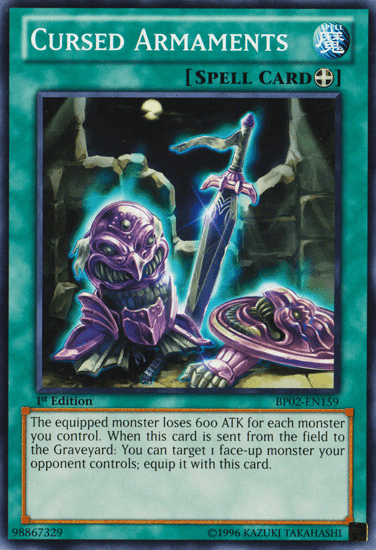 Cursed Armaments [BP02-EN159] Mosaic Rare (ONLINE ORDER ONLY)
