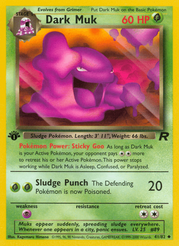 Dark Muk (41/82) [Team Rocket 1st Edition] (Online Only)
