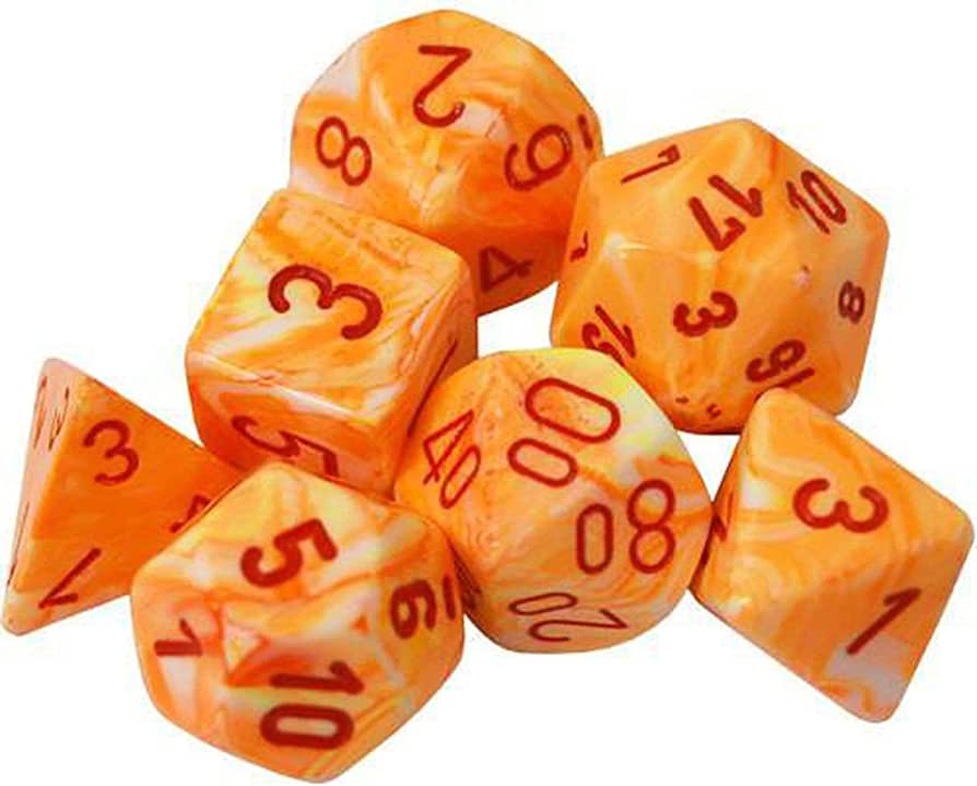 Chessex: D6 Festive DICE SET - 16MM (Online Order Only)