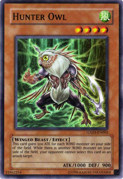 Hunter Owl [GX03-EN002] Super Rare (ONLINE ORDER ONLY)
