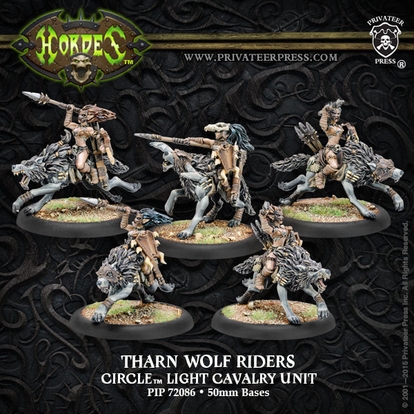 Hordes: Circle Orboros Tharn Wolf Riders (ONLINE ORDER ONLY)