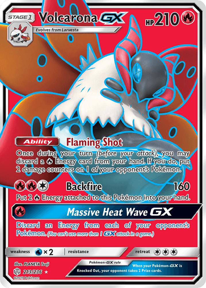 Volcarona GX (213/236) [Sun & Moon: Cosmic Eclipse] (Online Only)