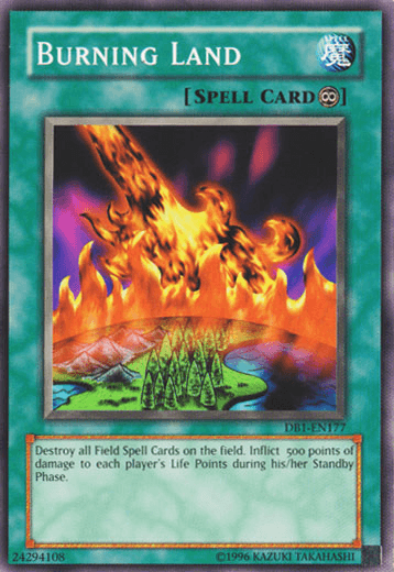 Burning Land [DB1-EN177] Common (ONLINE ORDER ONLY)