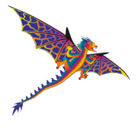 76 Inch Wingspan SuperSize Ultra 3D Dragon Ripstop Nylon Dragon Kite (ONLINE ORDER ONLY)