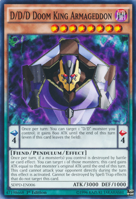 D/D/D Doom King Armageddon [SDPD-EN006] Common (ONLINE ORDER ONLY)