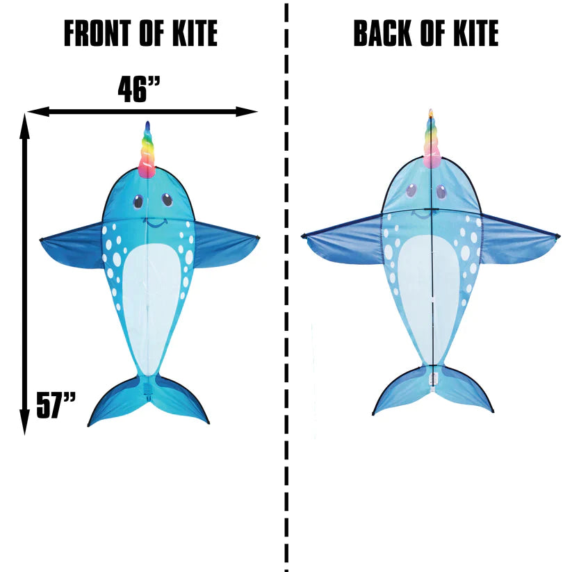 57  Inch Tall Nylon Narwhal Kite (ONLINE ORDER ONLY)