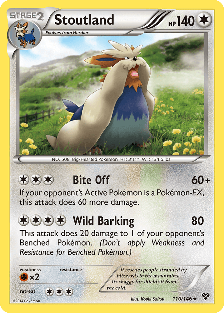Stoutland (110/146) [XY: Base Set] (Online Only)