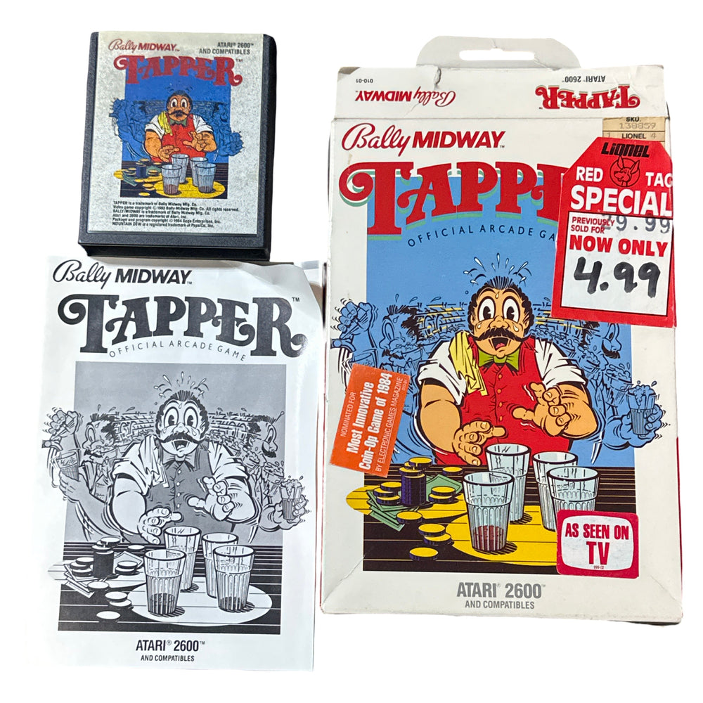 Tapper - Atari 2600 (RARE) (ONLINE ORDER ONLY)
