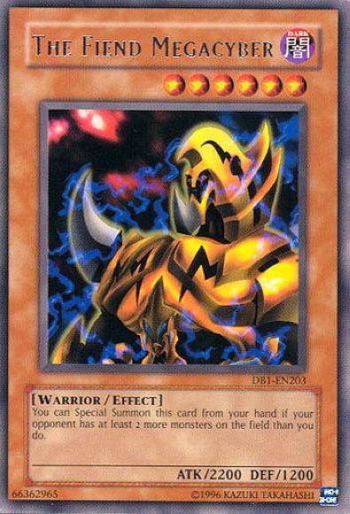 The Fiend Megacyber [DB1-EN203] Rare (ONLINE ORDER ONLY)