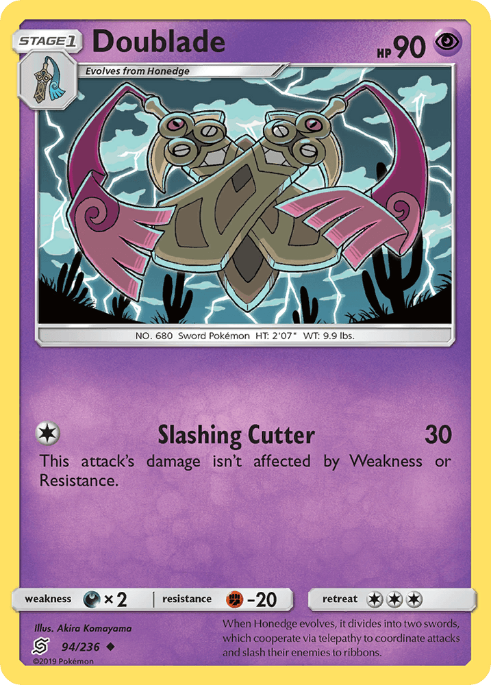 Doublade (94/236) [Sun & Moon: Unified Minds] (Online Only)