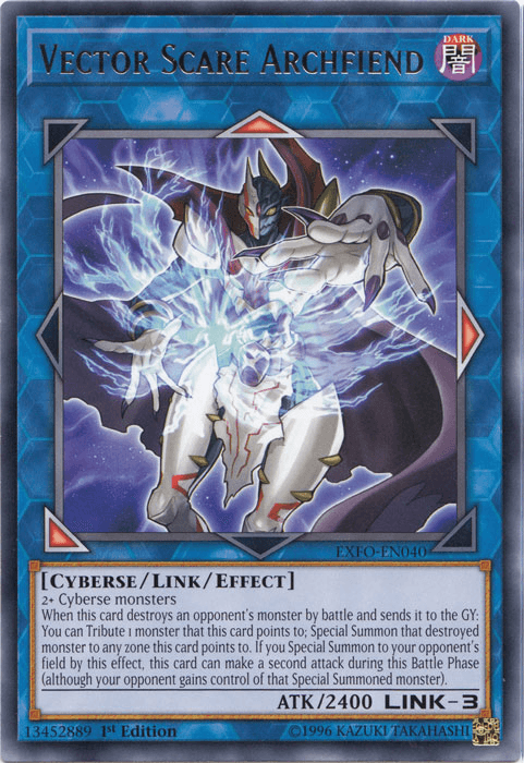 Vector Scare Archfiend [EXFO-EN040] Rare (ONLINE ORDER ONLY)