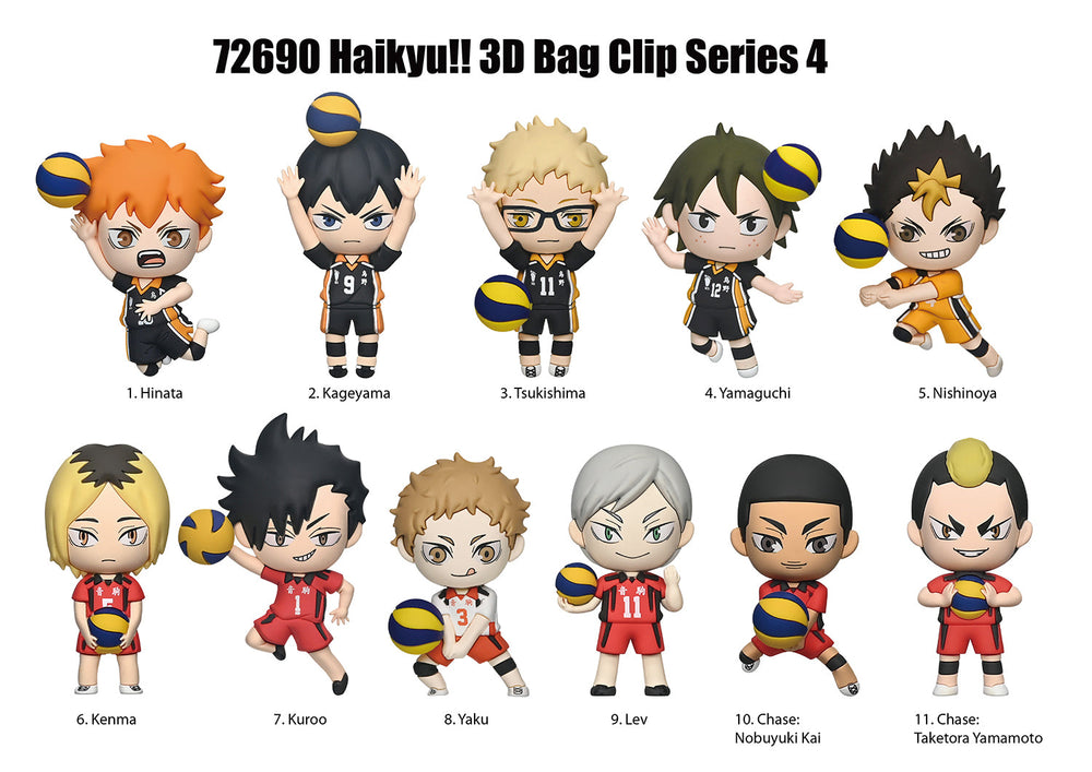 Haikyuu!! 3D Foam Bag Clip, Series 4 Blind Bag (ONLINE ORDER ONLY)