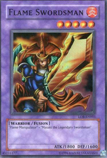 Flame Swordsman [LOB-EN003] Super Rare (ONLINE ORDER ONLY)