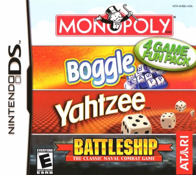 Monopoly / Boggle / Yahtzee / Battleship (Nintendo DS) (ONLINE ORDER ONLY)