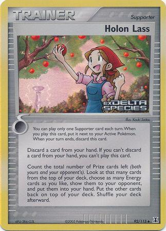 Holon Lass (92/113) (Stamped) [EX: Delta Species] (Online Only)