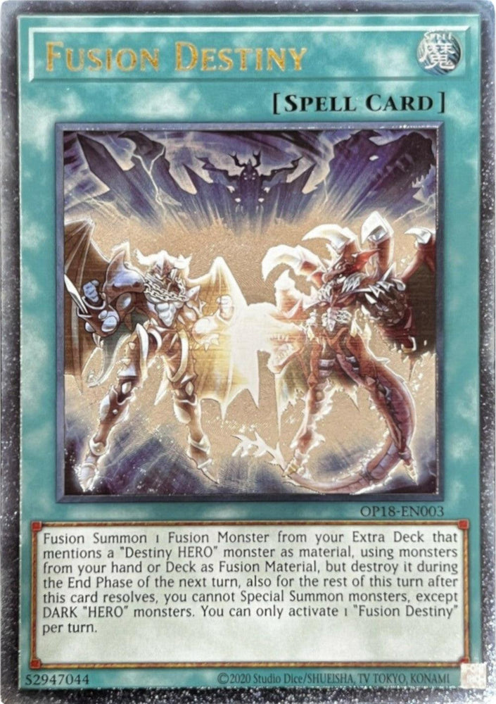 Fusion Destiny [OP18-EN003] Ultimate Rare (ONLINE ORDER ONLY)